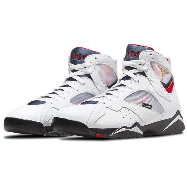 Кроссовки унисекс Paris Saint-Germain x Air Jordan 7 Retro Paname белые темно-синие Sport-Royal CZ0789-105