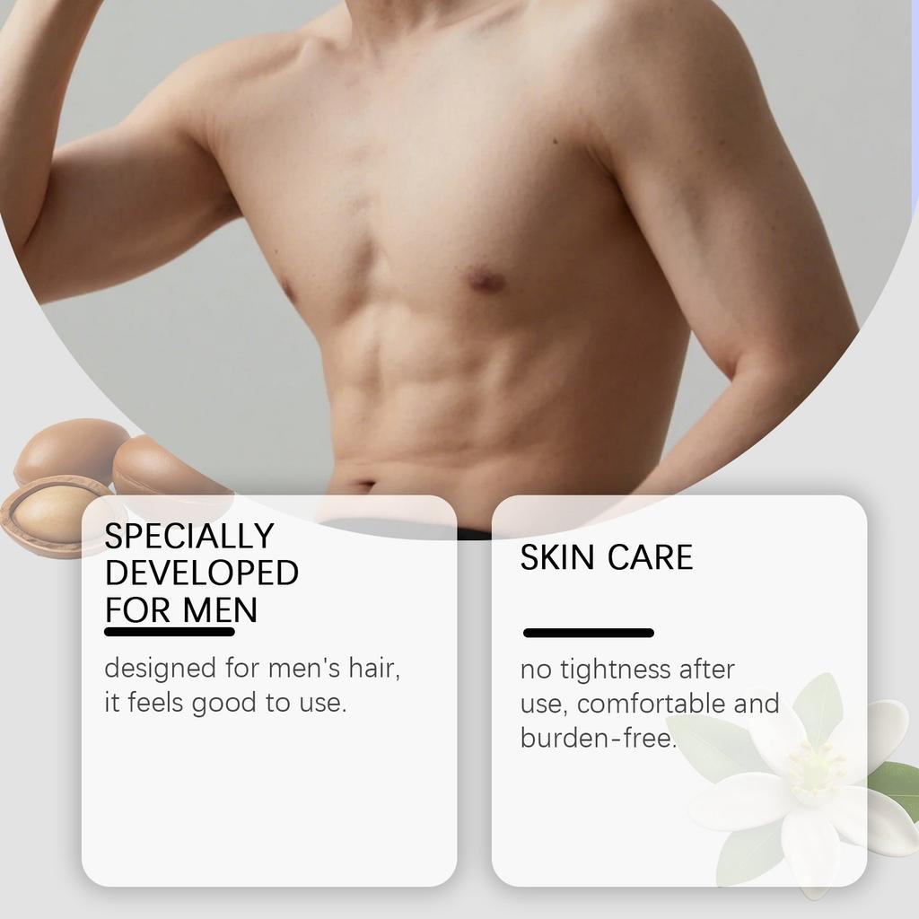 The No-shaving Hair Removal Spray For Men Is An Odorless Hair Removal Spray Suitable For Leg Hair, Armpit Hair And Chest,100ml