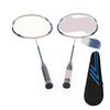 SG8048 2 Player Badminton Racquets Set Adults Teenagers Lightweight Carbon Fiber Rackets
