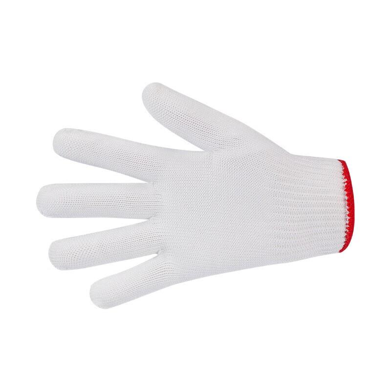 Work Gloves 12 Pairs, Nylon Cord White Yarn Non-Slip Wear-Resistant for Car Repair, Farm Work, Construction Site Labor, Handling And Protectio