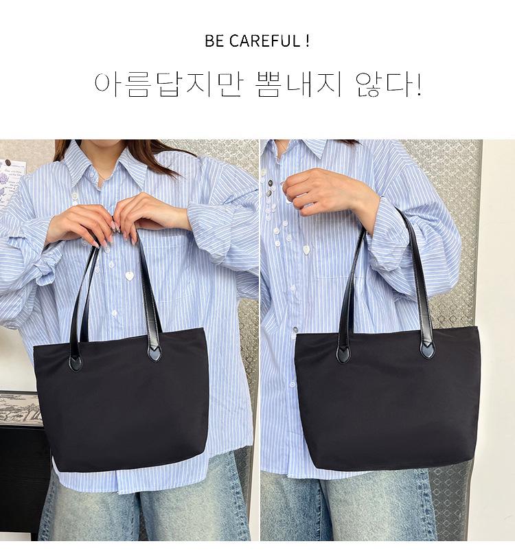 Стильная женская холщовая нейлоновая сумка-тоут подмышку: Универсальная, вместительная сумка на одно плечо