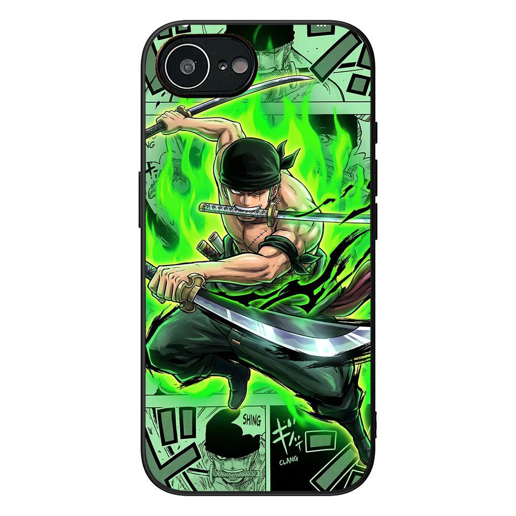 Cover for Apple iPhone 17 16 14 15 Pro Max Plus 15+ 16E XR ProMax Air + Phone Case Cartoon Sanji One Luffy Piece Roronoa Zoro