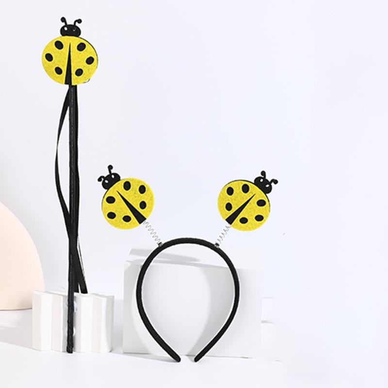 Аксессуары для костюма божьей коровки, Костюм божьей коровки, Очки божьей коровки, Повязка на голову божьей коровки, Волшебная палочка феи для Хэллоуина, Маскарад, Косплей