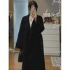 Красное шерстяное пальто женское шерстяное пальто осень и зима высокое чувство маленькое свободное новое средней длины
