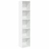 Vidaxl Книжная полка, Белый, 40x30x189 см, Материал: Древесно-стружечная плита