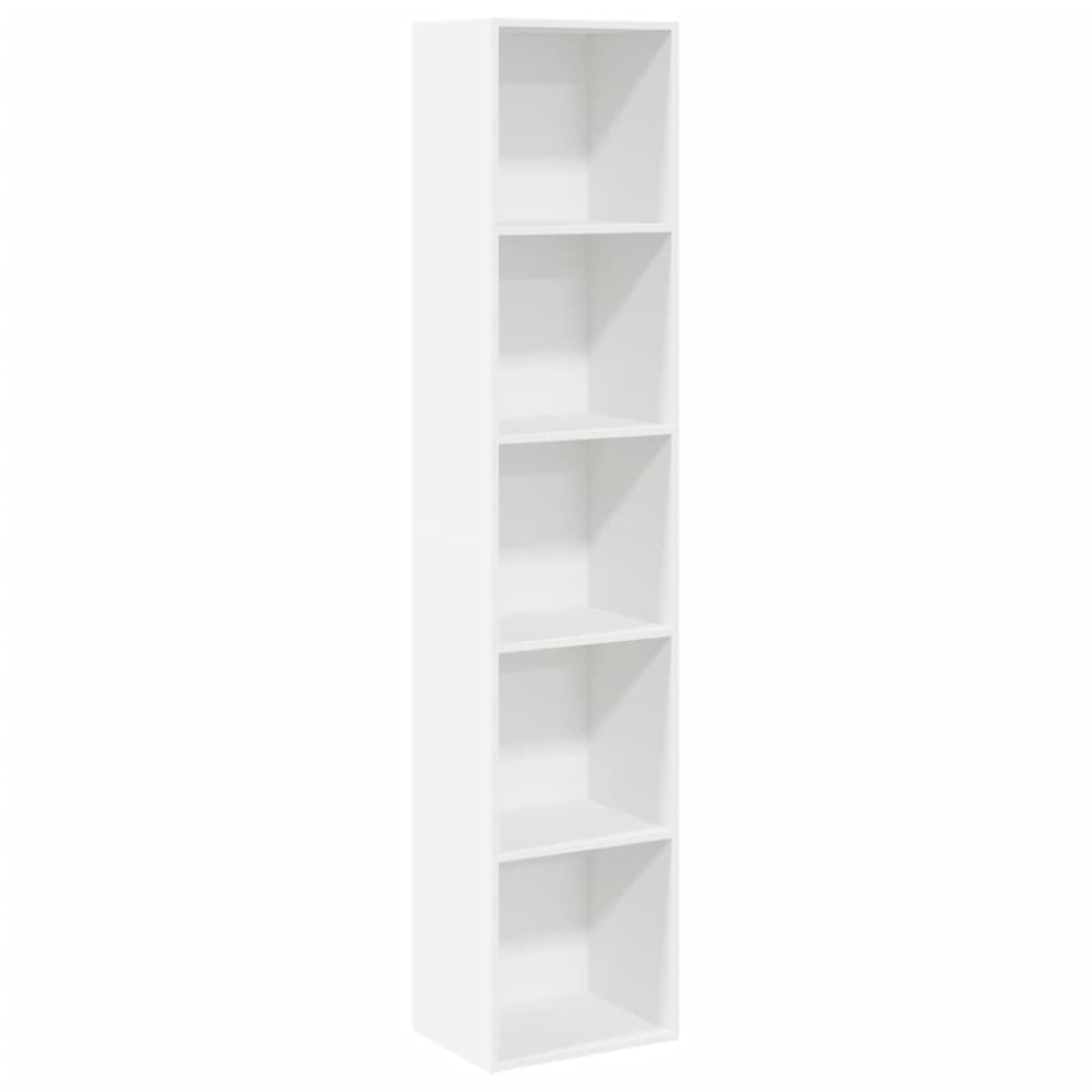 Vidaxl Книжная полка, Белый, 40x30x189 см, Материал: Древесно-стружечная плита