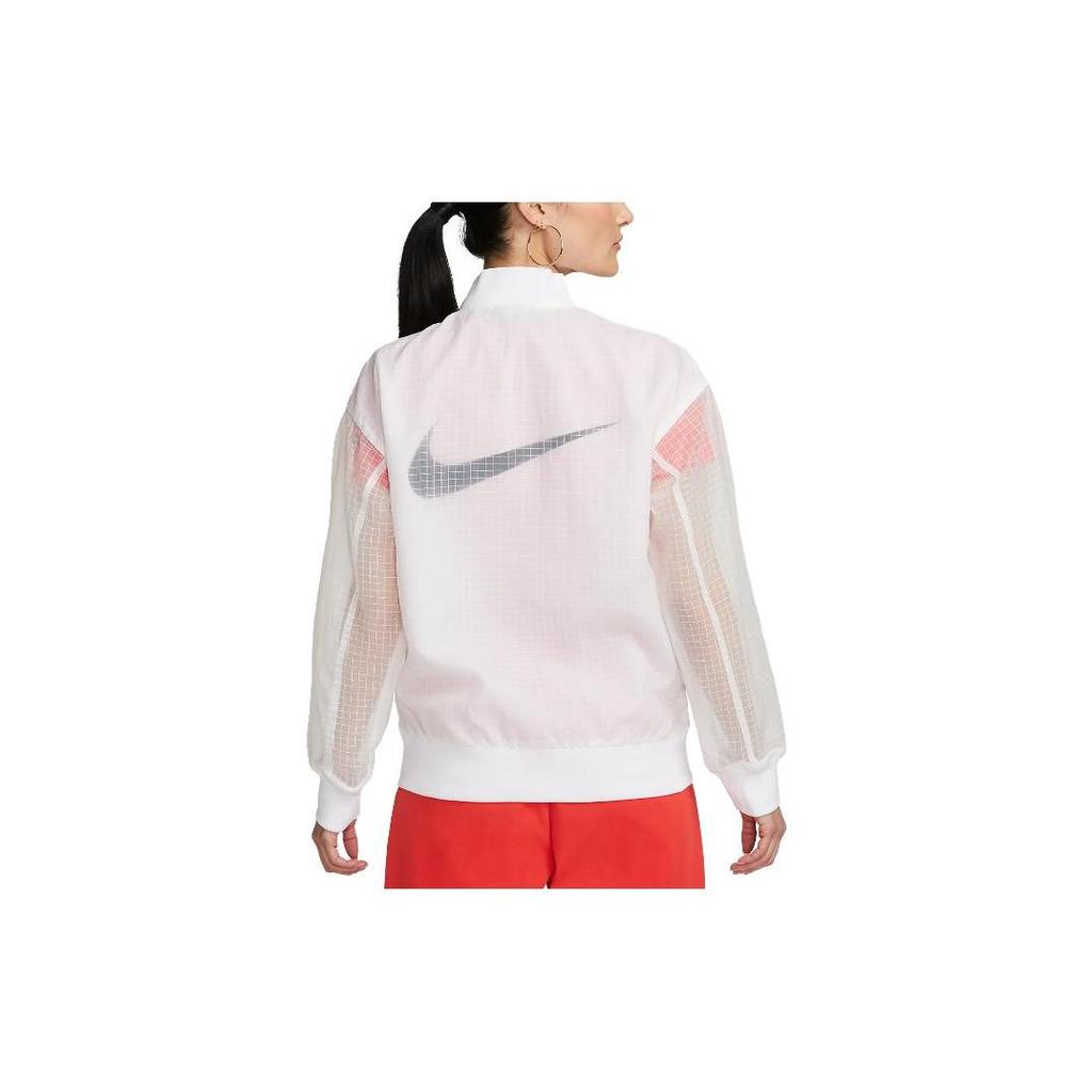 Nike Женская тканая спортивная куртка из коллекции Sportswear Essentials Белый DV7973-100