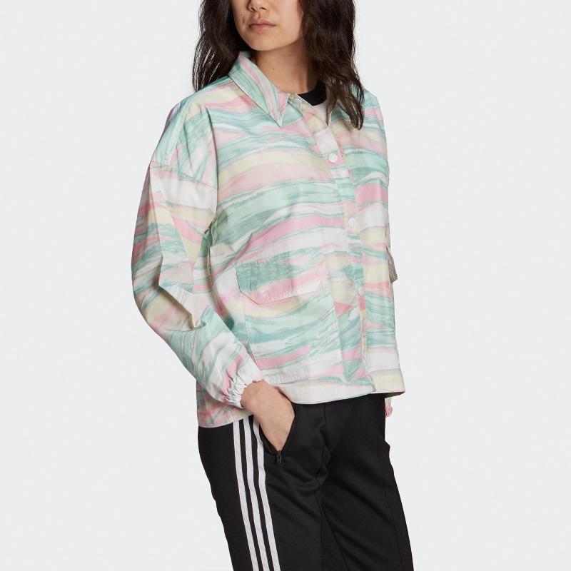 adidas Originals Спортивная куртка-поло Color Block Женские куртки Разноцветная GN4285
