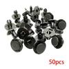 50Pcs/Set 8mm Rivet Retainer Plastic Car Fastener Clip Auto Bumper Fender Push Type Fixing Clips for Nissan Livina TIIDA Sylphy