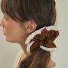 НАША НОСТАЛЬГИЯ Резинка для волос с кисточкой-цветком_Верблюжий(O25-ACC05)