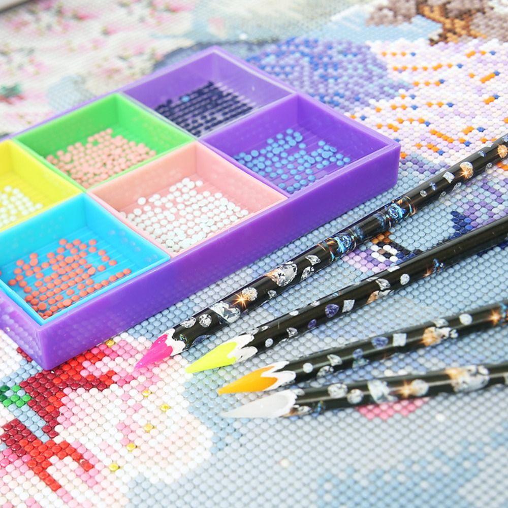 Wax Point Drill Pens Glitter Diamond Dual-ended Dotting Pen Hot Wax Pencil Cross Stitch