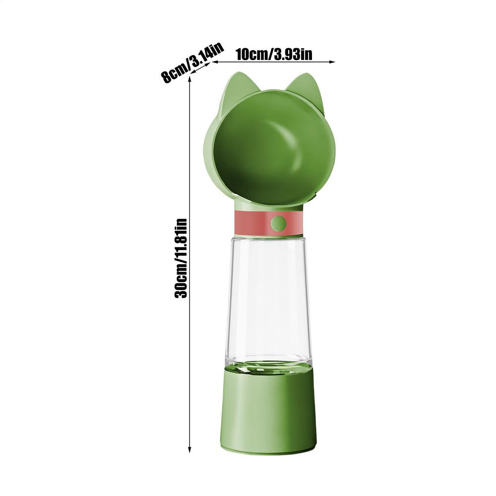 2-in-1 Portable Leak Proof Dispenser Dog Water Bottle Travel Dog Bowls For Puppy Walking Hiking Car Beach Outdoor Camping