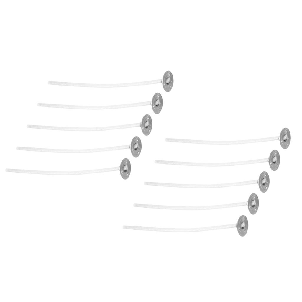 50 шт. фитилей для свечей, предварительно пропитанные воском фитили с хлопковым сердечником с основанием для изготовления ароматических свечей своими руками, 8 см 3,1 дюйма