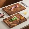 Двусторонняя деревянная разделочная доска Влагостойкие коврики для резки Разделочная доска для овощей Бытовая