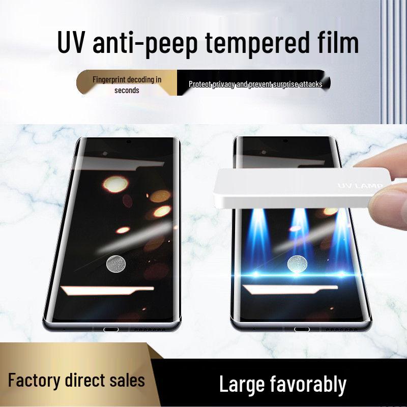 Совместимо с Samsung S21/S22/S23/S24/S20/+ Защитная пленка из закаленного стекла с защитой от подглядывания и УФ-фильтром