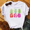 2023 New Women T-Shirt Watermelon One In A Melon Cartoon Printed Top Female T Shirts Harajuku Streetwear O-Neck Short Clothes