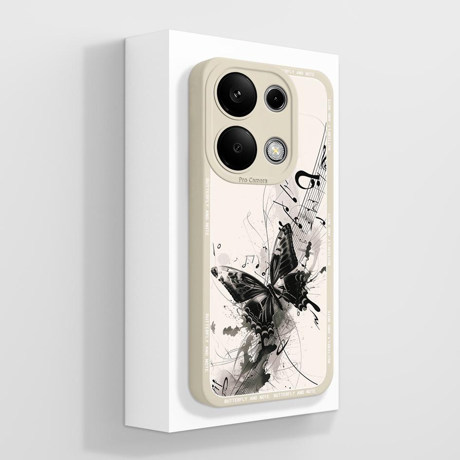 Phone Bags For Redmi Note 13 14 Pro Plus 4G 5G Note14pro+ Covers Cute Creative Puppy Soft Liquid Silicone Durable Anti Slip Cases Compatible For Redmi