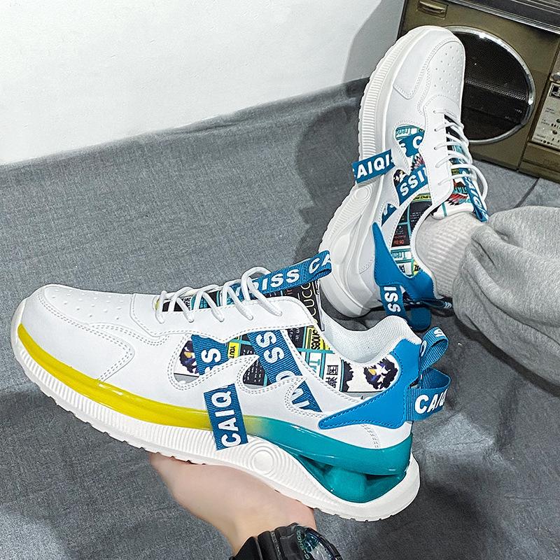 Обувь мужская Tide 2025 Весна Новые дышащие пары студенческие папы обувь кроссовки для бега корейские мужские туфли