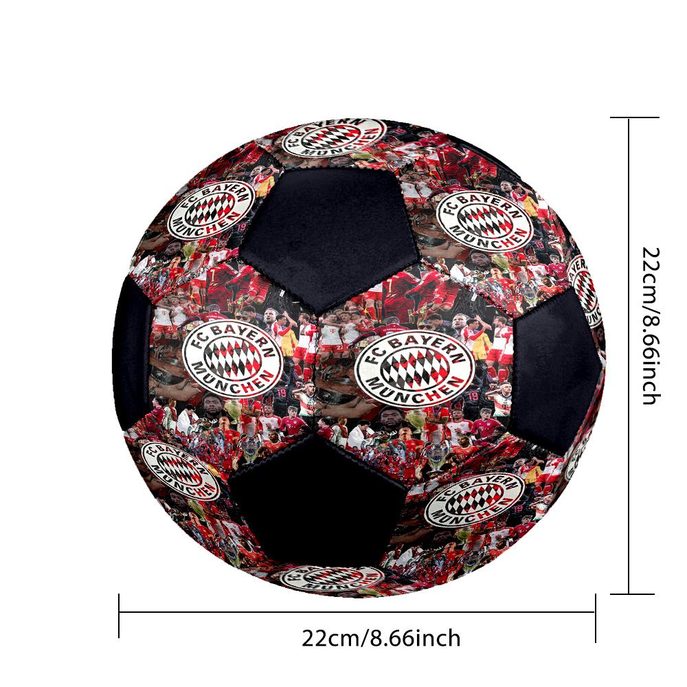 1pc Bayern Munich Love Standard Size 5 Soccer ball, Durable game Soccer Ball for School Park Training & Daily Entertainment zq7146