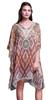 Beach Kaftan Bikini Cover Up Women Midi Dress Short Caftan-4X-5X