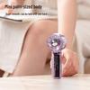 F20 Transparent Mini Pocket Fan - High-Speed Turbo, Strong Wind, Handheld, Outdoor-Ready.