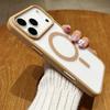 Жесткий защитный чехол для For Iphone 17 AIR 16 E 15 14 13 12 11 Pro Max Прозрачный чехол Magsafe Матовый Конфетный Беспроводная зарядка Акриловый