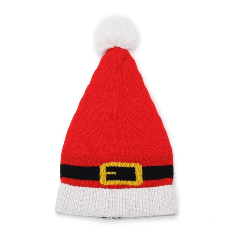 Simple Christmas hats are directly supplied to knitted hats, popular autumn and winter jacquard new Christmas versatile men and women