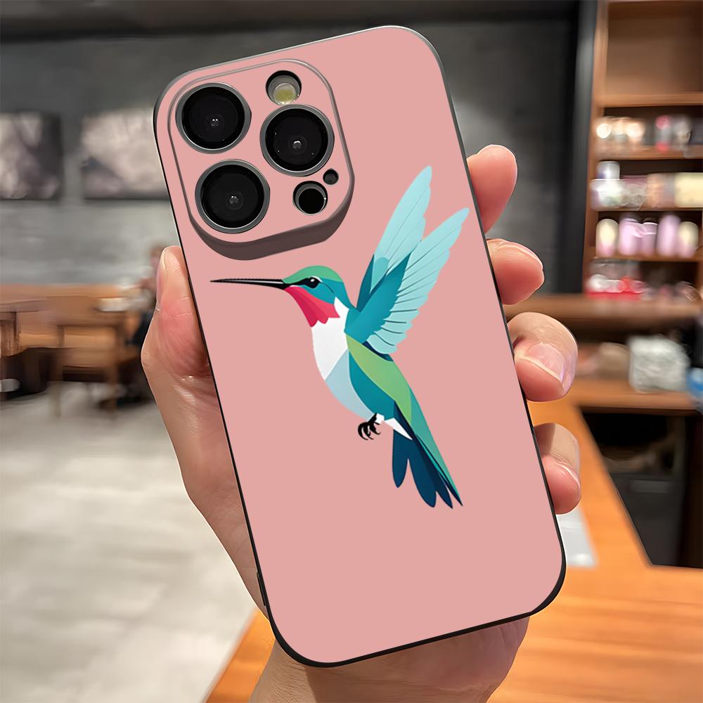 Hummingbird Phone Case For IPhone 17 Pro Max 15 Pro 16 14 Plus 12 13 Mini 11 Pro Shockproof Soft Cover