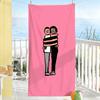 Арт J-Jean J-Jullien Полотенце для лица Мягкое Бассейн Подарок Для путешествий Спортзал Душ Кемпинг Быстросохнущее Спорт Большие пляжные полотенца