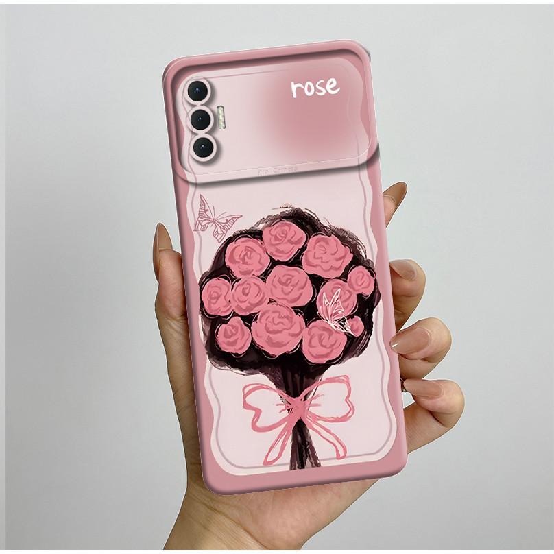 Чехол для Tecno Spark 8P Модный Эстетичный Бабочки Цветы Ударопрочный Силиконовый Мягкий ТПУ Чехол для Телефона Spark8P KG7 KG7H KG7n Обложка