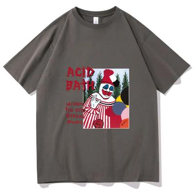 Acid Bath Print Tshirt Psychic Tv Coil Sludge Metal T Shirts Men Tees Shirt Summer Soft Cotton T-shirt Women Cool Short Sleev