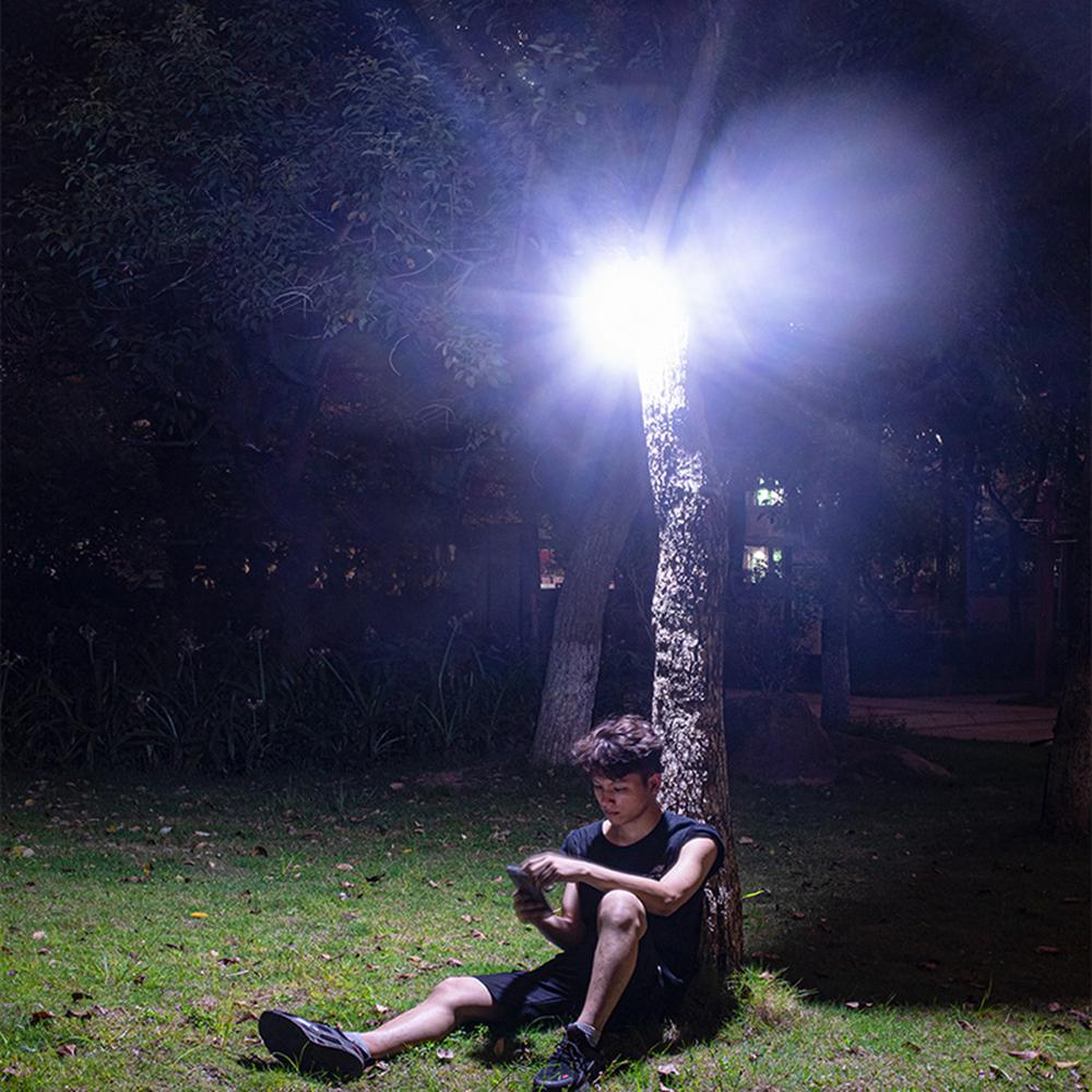 Портативный вентилятор для кемпинга со складным штативом, светодиодный фонарь, мини-настольный вентилятор, перезаряжаемый через USB, 2400 мАч