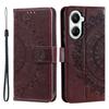 For Xiaomi Poco X7 Pro 5G Stand Case Imprinted Totem PU Leather Wallet Phone Cover