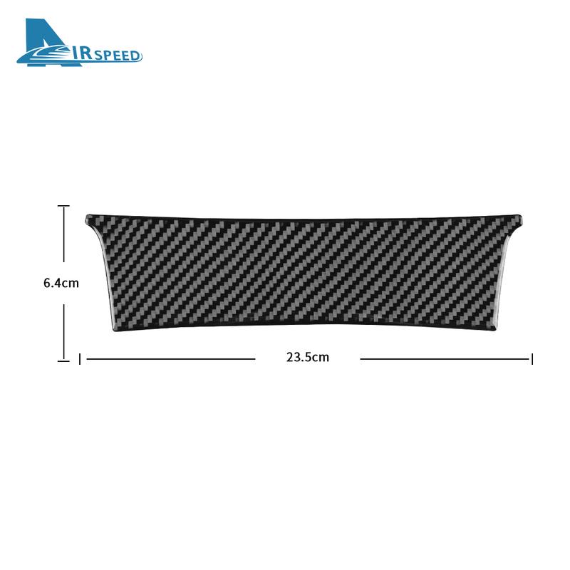 Real Carbon Fiber Car Center Console Cover Sticker For Lexus IS250 300 350 200T 2013- Interior Trim Styling Auto Accessories
