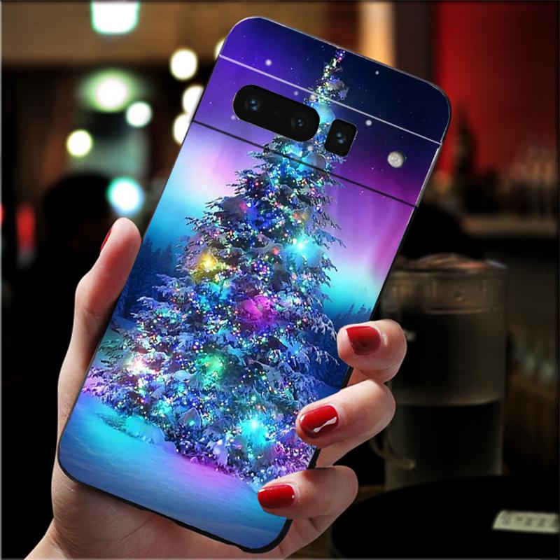 Чехол для телефона Google Pixel 10 Pro XL 9 Pro XL 9A 8 7 6 Pro Pixel 8A 7A 6A Pixel 8 7 6 5 Рождественская елка Новый год