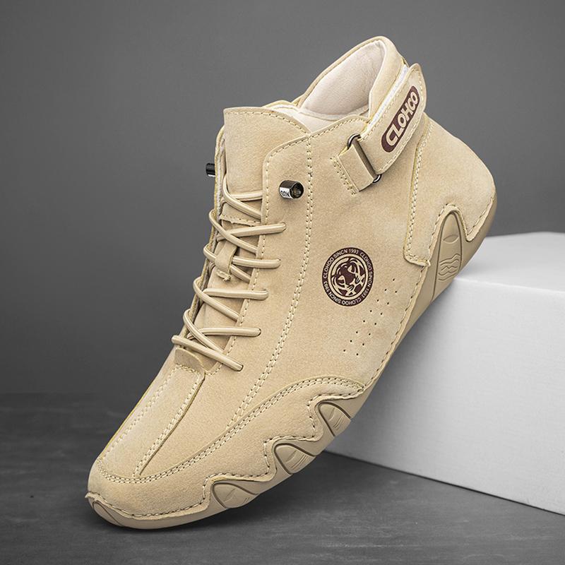 CLOHOO Кожаные Повседневные Кроссовки Мужские Модные Уличные Туфли Лоферы Удобная Обувь Роскошные Мужские Ботинки Новые