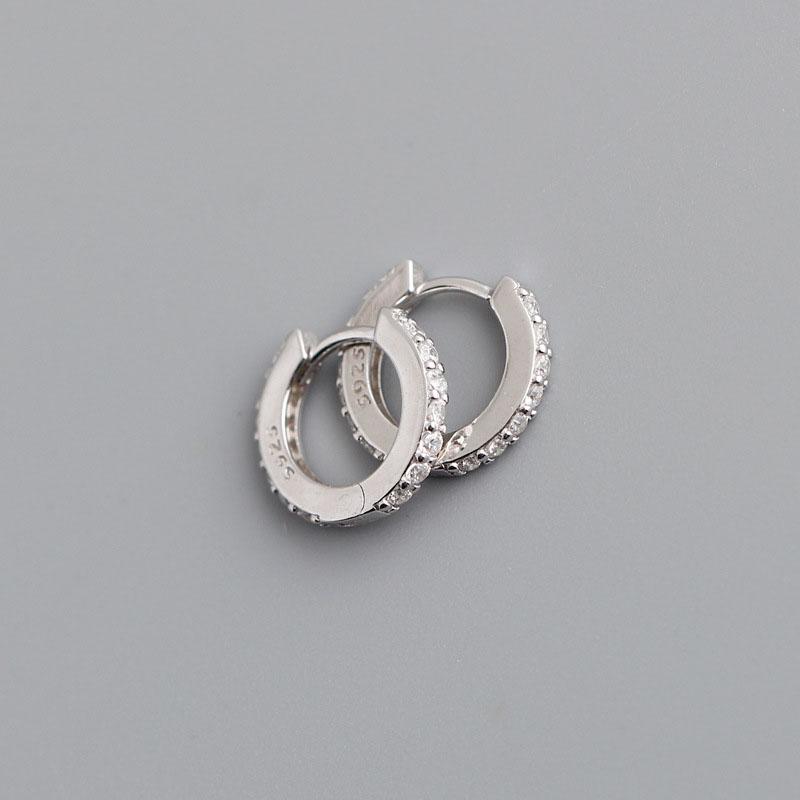 Серьги-кольца из цветного циркония для мужчин, женщин, детей, простые модные серьги