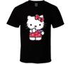 Унисекс Футболка Hello Kitty с Блестками, Аниме Кошка Китти