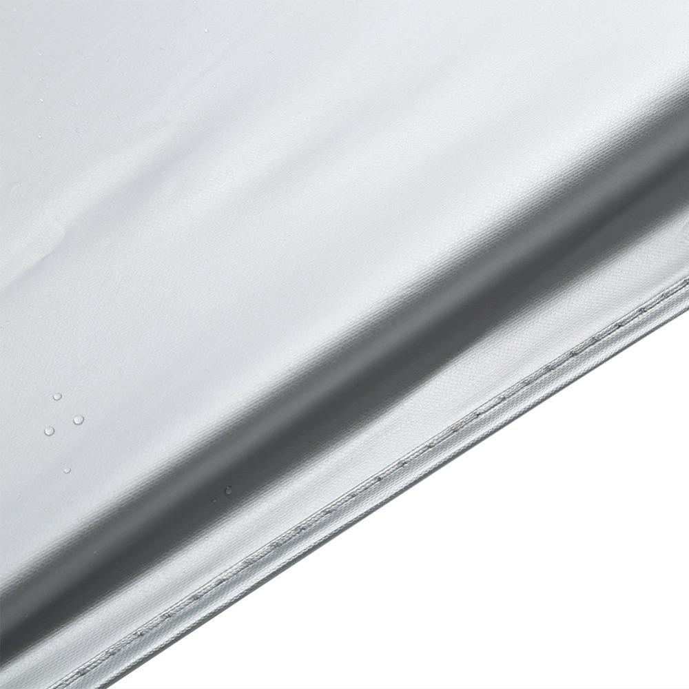 Black Pool Table Cover Silver Coated Protective Case Portable Sleeve Indoor Outdoor Use