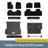TPE Non-Slip Waterproof Car Floor Mats for XPENG G9, Wear-Resistant and Odorless Trunk Mat with Environmental Protection.