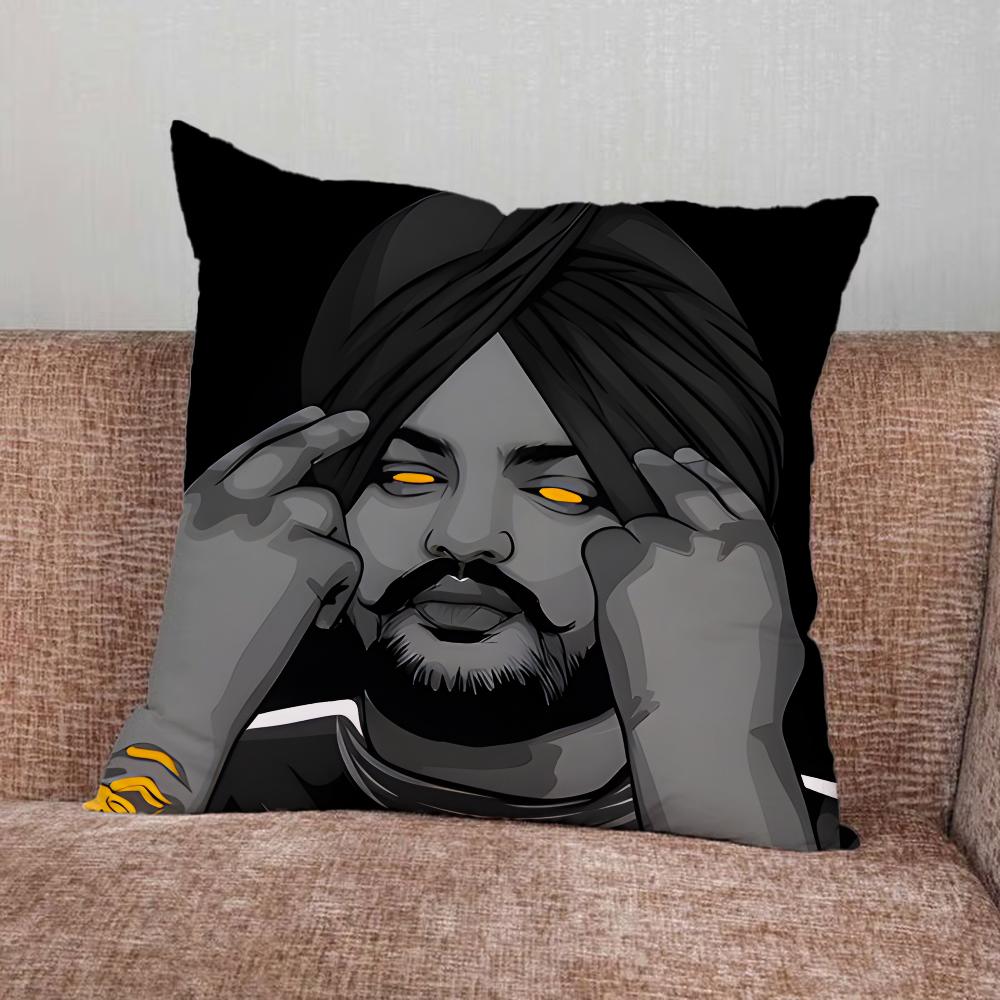 Наволочка Sidhu Moose Wala Для Дома Спальни Автомобиля Офиса Декора Гостиной Подушки Дивана Подходящая