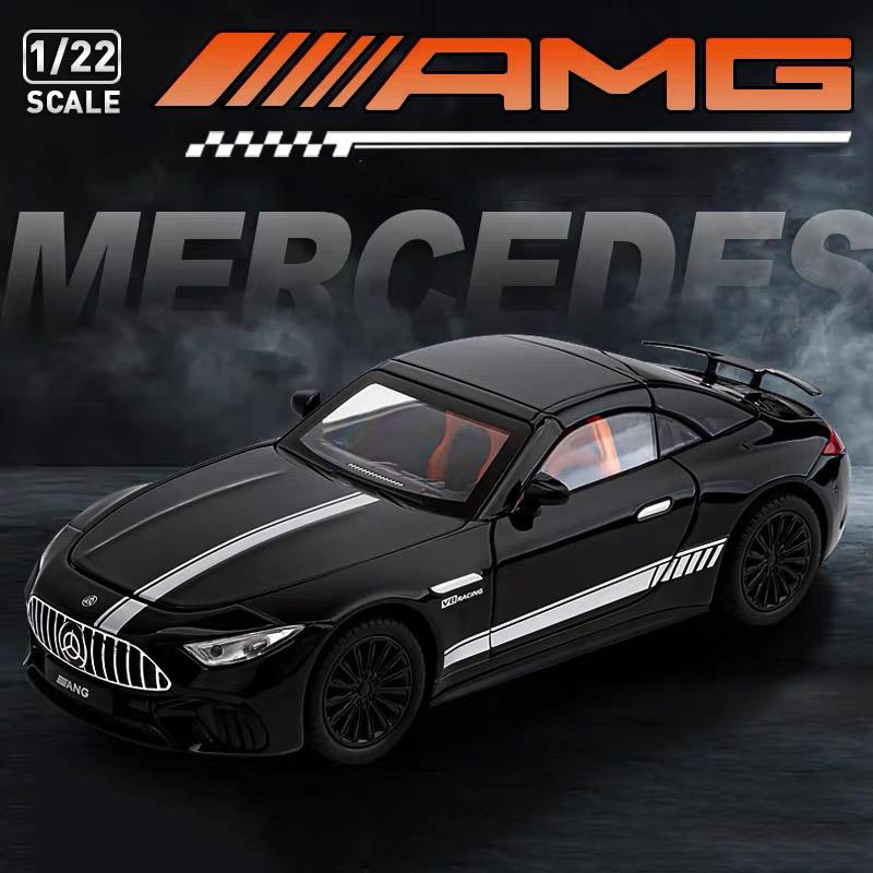 Новая 1/22 Бенц SL63 Суперкар Сплав Модель Машинки Игрушка Литье под Давлением Металлическое Литье Звук и Свет Машинки Игрушки для Детей Транспортное средство