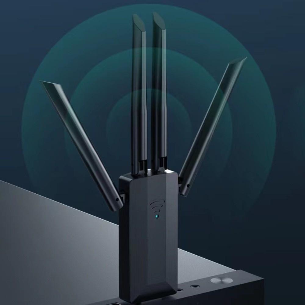 USB Interface 1200Mbps WiFi Dongle 4 Antenna Wireless Network Card High-Speed Internet