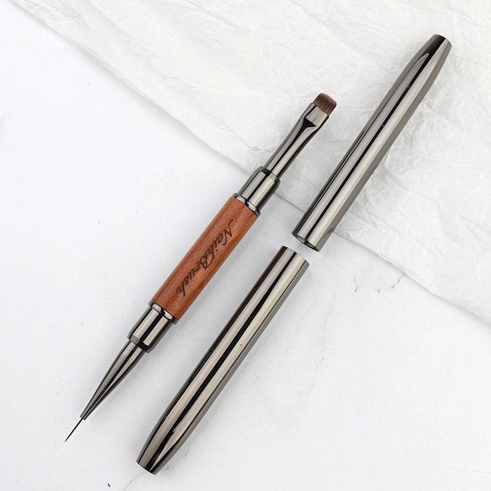 Professional Nail Liner Brush Sandalwood Pole Nail Art Phototherapy Pen  Nail Painting