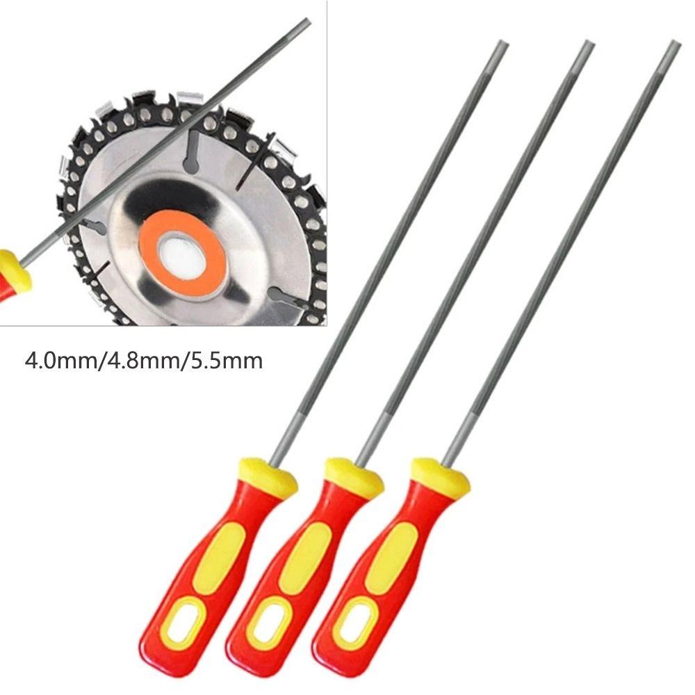 Polishing Chainsaw Round Files Carving Saw Chain Files Sawing File ChainSaw Grinding Tools