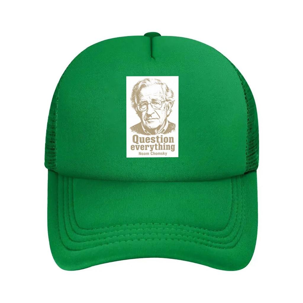 Noam Chomsky Question Everything Por Mesh Baseball Cap For Womens Unisex FeUnisex Beach Dad Hat Hip Hop