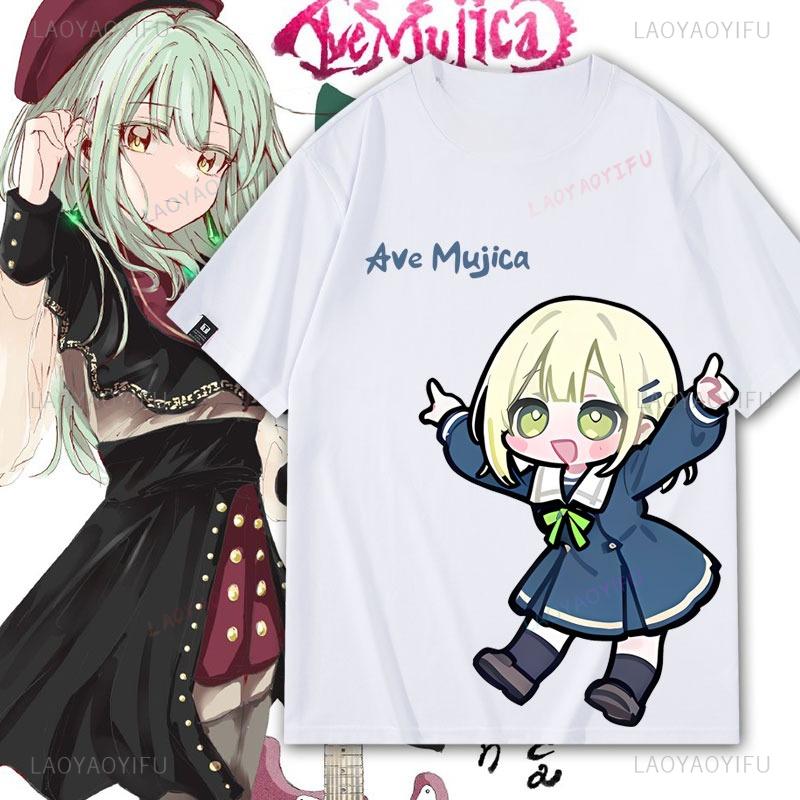Bangdream Ave Mujica Y2k Футболки Oblivionis Doloris Mortis Timoris Amoris Oblivionis Мультфильм Фильм Аниме Графические Футболки