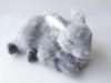Ninian and Kino Perfect Pet Rabbit Stuffed Looks Like the Real Stuffed Rabbit (Small Size) (Grey) Animal, Realistic, Thing, Animal, Healing, Moving,