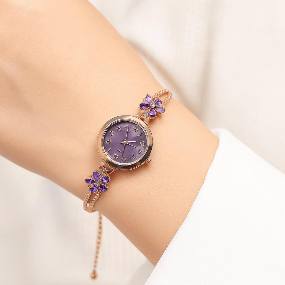 Женские часы-браслет с двойной цепочкой, элегантные кварцевые часы со стразами, подарок на фестиваль