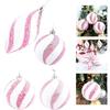 Vibrant Pink Sequin Ball Ornaments Pack of Six for Home Decoration